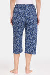 Rosaline Disco Daze Knit Cotton Capri - Ocean Cavern — thumbnail 3